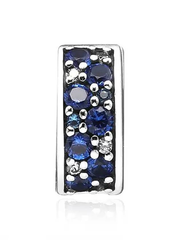 Pencey Blue Shining Clip Charm Silver - PANDORA - BALAAN 3