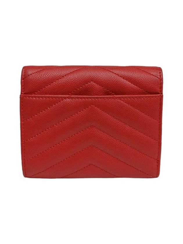 Women s 403943 Envelope Monogram Compact 3 fold Half Wallet - SAINT LAURENT - BALAAN 3