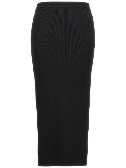 Rib Knit Pencil Skirt Black - ALEXANDER MCQUEEN - BALAAN 2