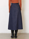 Denim Flare A-Line Skirt Navy - JUN BY JUN K - BALAAN 3