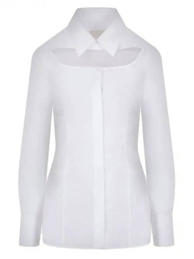 Cut out detail cotton slim shirt 270679 - GIVENCHY - BALAAN 1