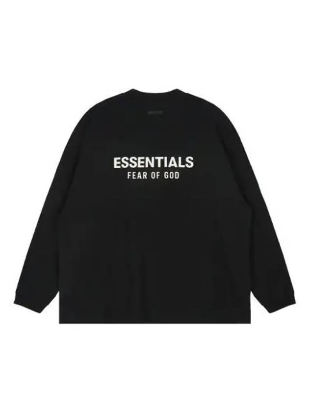 FEAR OF GOD ESSENTIALS Essential Jersey Long Sleeve T Shirt Black - FEAR OF GOD ESSENTIALS - BALAAN 1