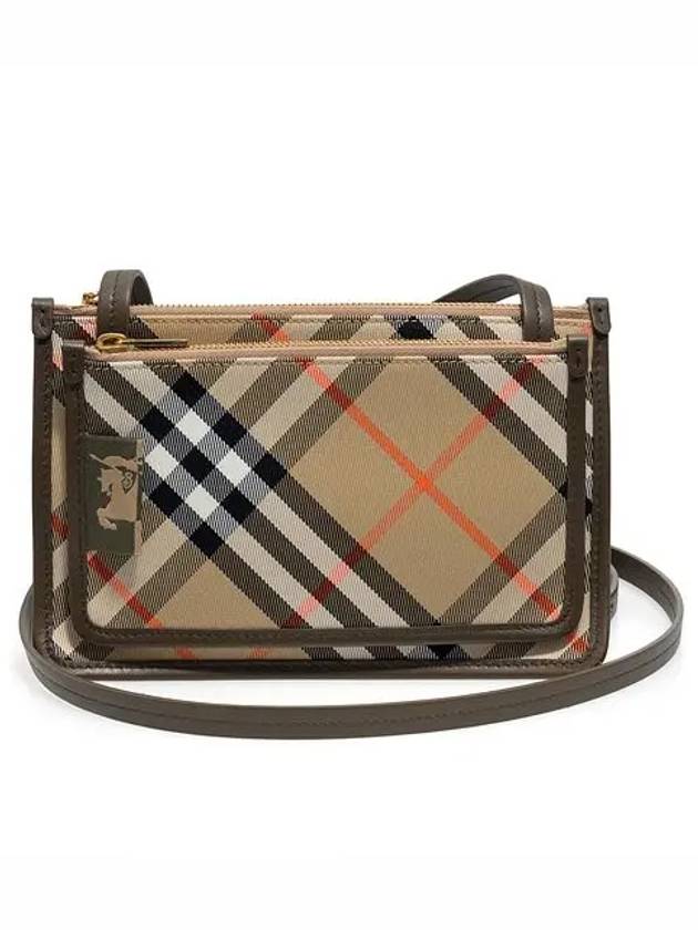 Check Cross Bag Beige - BURBERRY - BALAAN 3