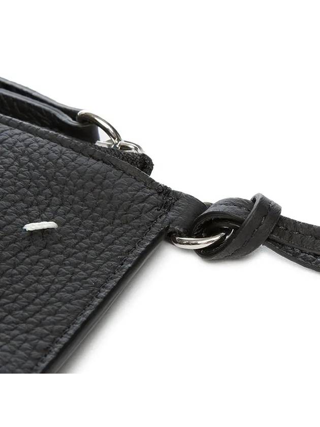 Four Stitch Detail Strapped Phone Pouch Bag Black - MAISON MARGIELA - BALAAN 5