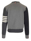 Milano Stitch V Neck Cardigan Tonal Grey - THOM BROWNE - BALAAN 3