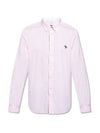 Men's Logo Patch Long Sleeve Shirt Light Pink - PAUL SMITH - BALAAN.