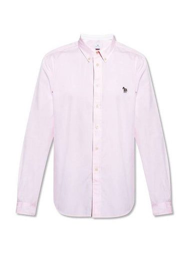 Zebra Patch Long Sleeve Shirt Light Pink - PAUL SMITH - BALAAN 1