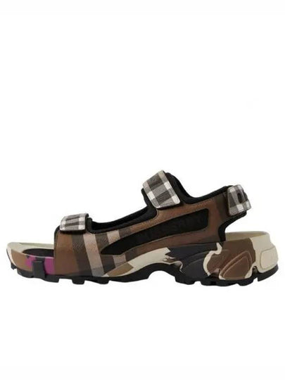 Check Arthur Sandals Brown - BURBERRY - BALAAN 2