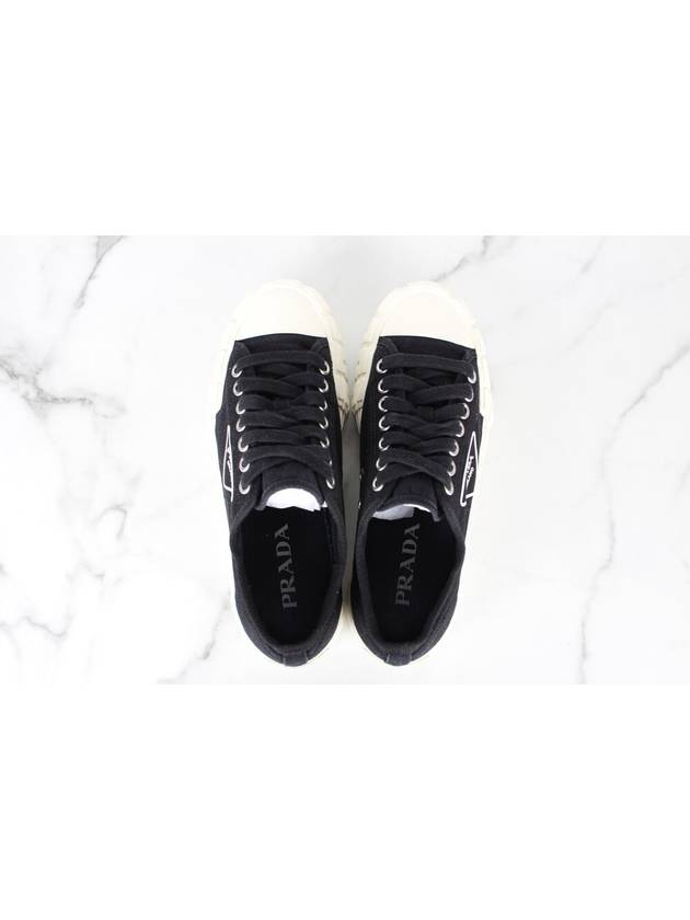 Cassette wheel triangle logo sneakers 6 5 255 - PRADA - BALAAN 9