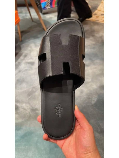 Izmir Calfskin Sandals Noir - HERMES - BALAAN 2