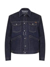 Icon Denim Jacket Navy - TOM FORD - BALAAN 2