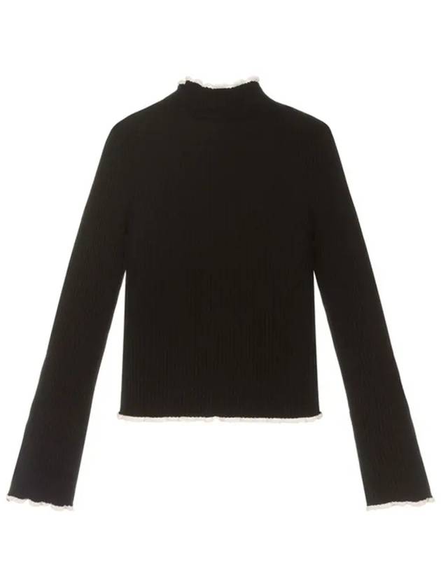 Kids Frill Neck Black Knit JFG110 F1ISU - FENDI - BALAAN 3