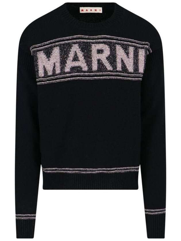 Fisherman Logo Knit Top Black - MARNI - BALAAN 2