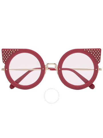 Philipp Plein Katy Light Raspberry Cat Eye Ladies Sunglasses 000-WES0048-PCO002N-IUZG - PHILIPP PLEIN - BALAAN 1