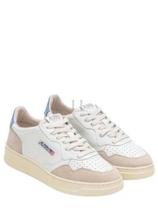 Medalist Blue Tab Suede Low Top Sneakers White Beige - AUTRY - BALAAN 2