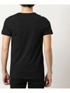 Men's Chest Medusa Logo Short Sleeve T-Shirt Black - VERSACE - BALAAN 4