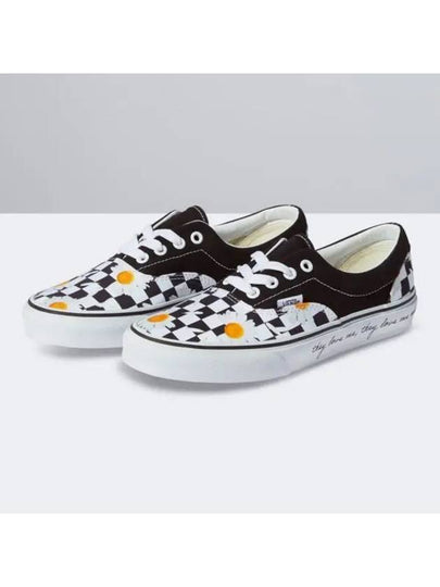 UA Era Checkerboard Daisy Low Top Sneakers White Black - VANS - BALAAN 2