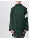 Poly Twill Diagonal Hooded Parka Dark Green - THOM BROWNE - BALAAN 3