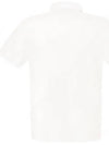 Men's Logo Patch Polo Shirt White - STONE ISLAND - BALAAN 4