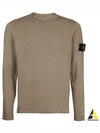 Wappen Patch Crew Neck Cotton Knit Top Grey - STONE ISLAND - BALAAN 2