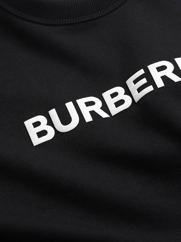 Front Logo Print Sweatshirt Black - BURBERRY - BALAAN 7