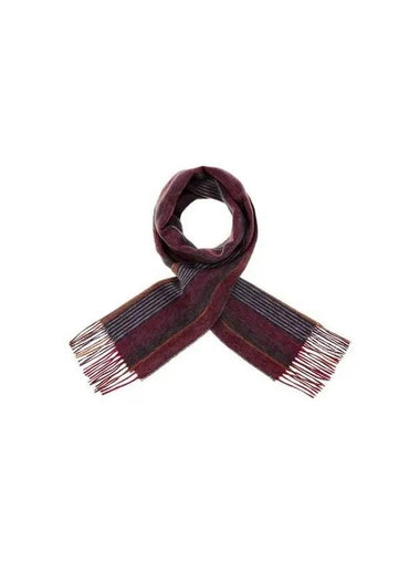 PS Striped Wool Scarf Purple - PAUL SMITH - BALAAN 1