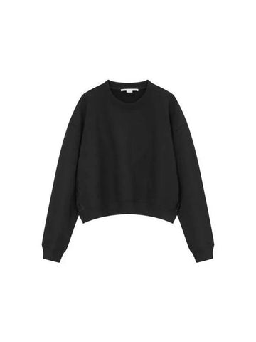 Side lace crew neck sweatshirt black 270713 - STELLA MCCARTNEY - BALAAN 1