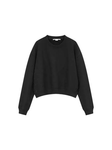 Side lace crew neck sweatshirt black 270713 - STELLA MCCARTNEY - BALAAN 1