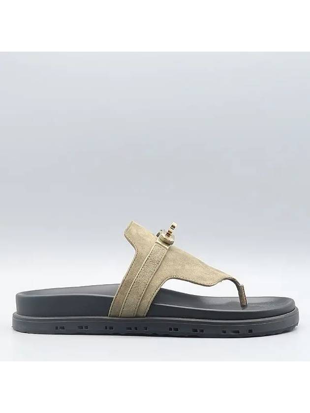 H231071Z Vertuldra Suede Empire Women s Sandals Size 37 - HERMES - BALAAN 4