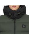 Logo Patch Hoodie Padding Vest Green - MOOSE KNUCKLES - BALAAN 8