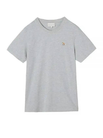 Baby Fox Patch Regular Short Sleeve T-Shirt Grey - MAISON KITSUNE - BALAAN 2