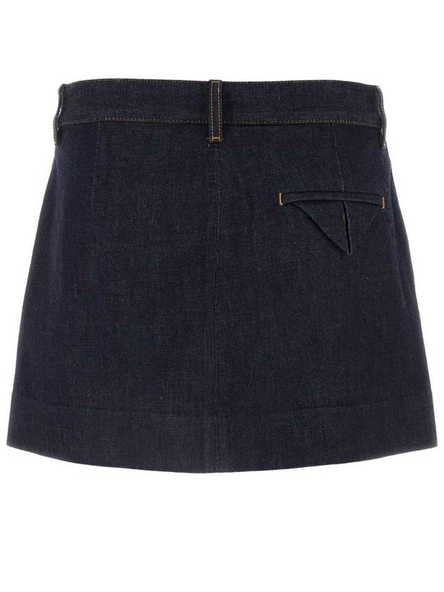 24 ss Pleated Denim Skirt 789292V0W204245 B0021063006 - BOTTEGA VENETA - BALAAN 3