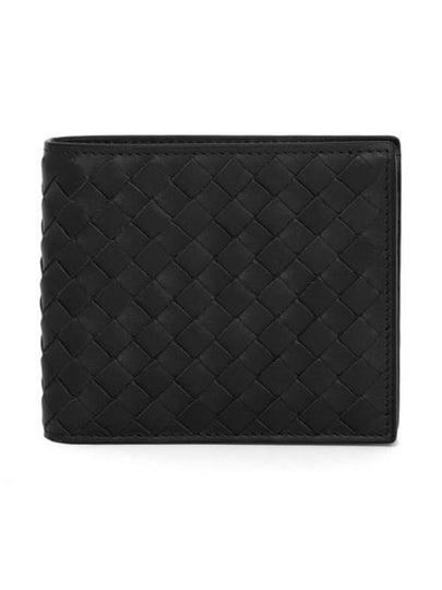 Intrecciato Weaving Half Wallet Dark Grey - BOTTEGA VENETA - BALAAN 2