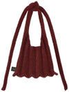 Poodle shoulder bag burgundy - PLEATSMAMA - BALAAN 1