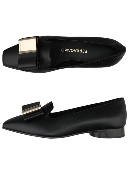 Double bow loafers black - SALVATORE FERRAGAMO - BALAAN 2