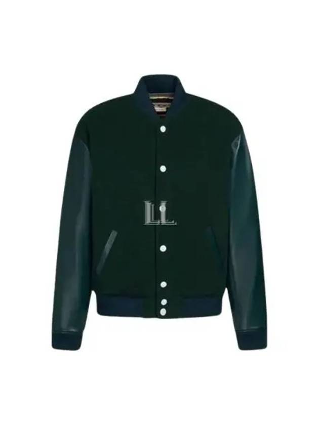 Two-Tone Bomber Jacket Green - MARNI - BALAAN 2