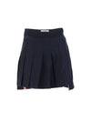 RMB Wool Mini Pleated Skirt Navy - THOM BROWNE - BALAAN 2