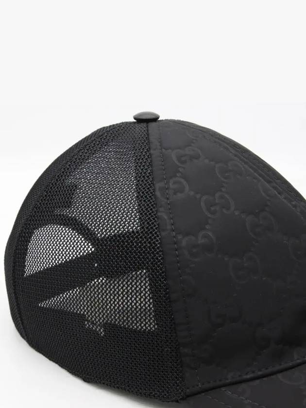 GG Nylon Ball Cap Black - GUCCI - BALAAN 5