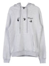 Hands-Off Logo Print Hoodie White - OFF WHITE - BALAAN 2