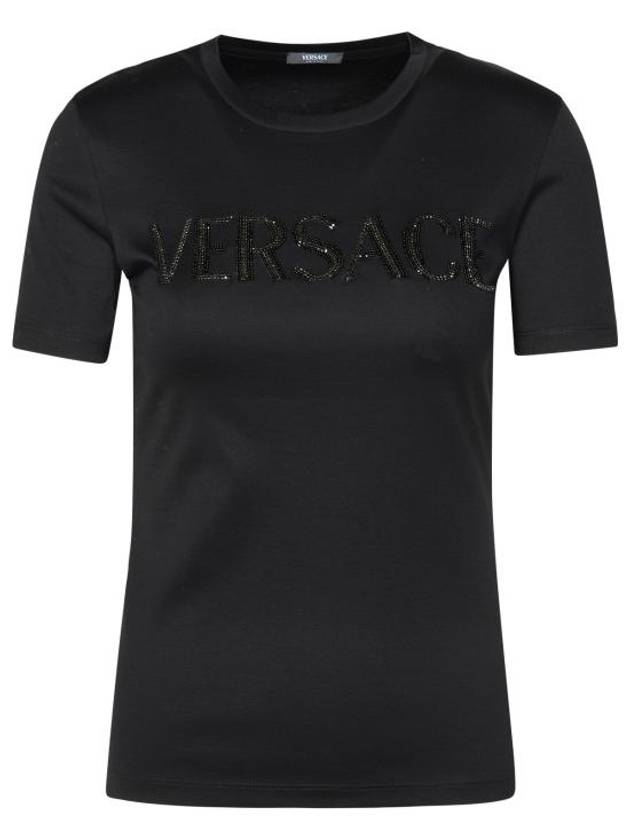 Short Sleeve T-Shirt 1014269 1A011781B000 Black - VERSACE - BALAAN 1