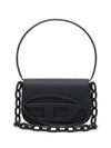 1DR Iconic Matte Leather Shoulder Bag Black - DIESEL - BALAAN 2