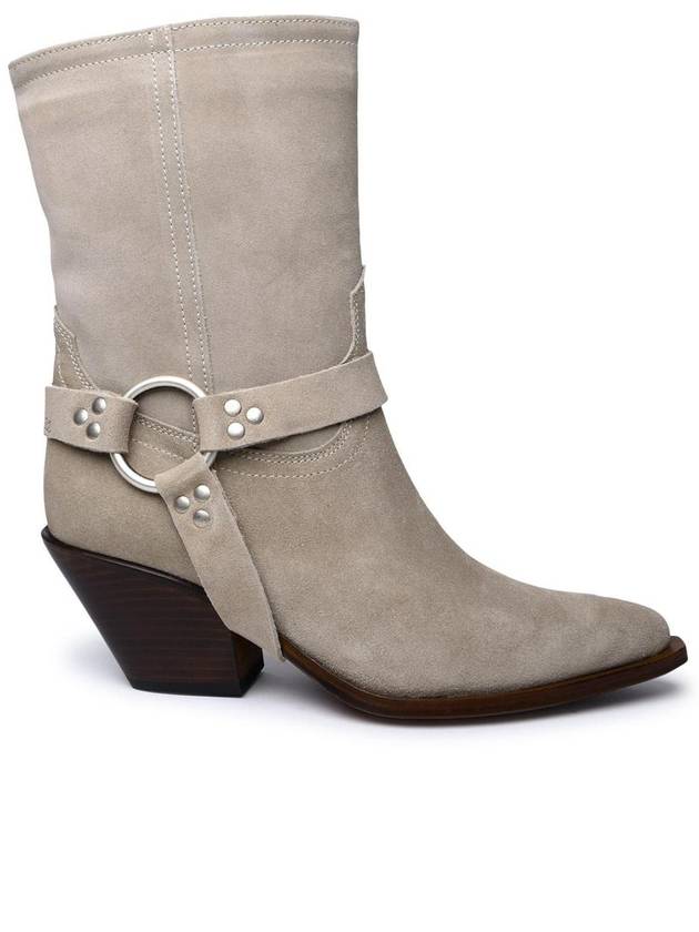 Sonora Beige Suede Ankle Boots - SONORA - BALAAN 1