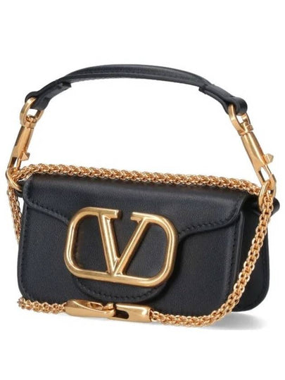 Rocco Micro Chain Shoulder Bag Black - VALENTINO - BALAAN 2