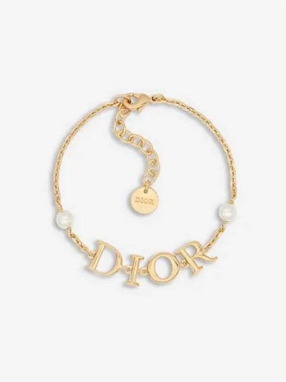 Revolution Logo Pearl Bracelet Gold - DIOR - BALAAN 2