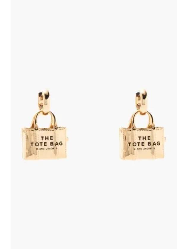 The Tote Bag Earrings Light Antique Gold MBECW23006GDX - MARC JACOBS - BALAAN 1