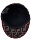 Fendirama Fabric Ball Cap Brown - FENDI - BALAAN.