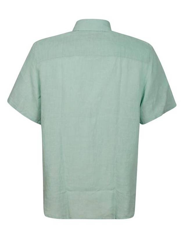 Bellini Linen Short Sleeve Shirt Green - A.P.C. - BALAAN 3