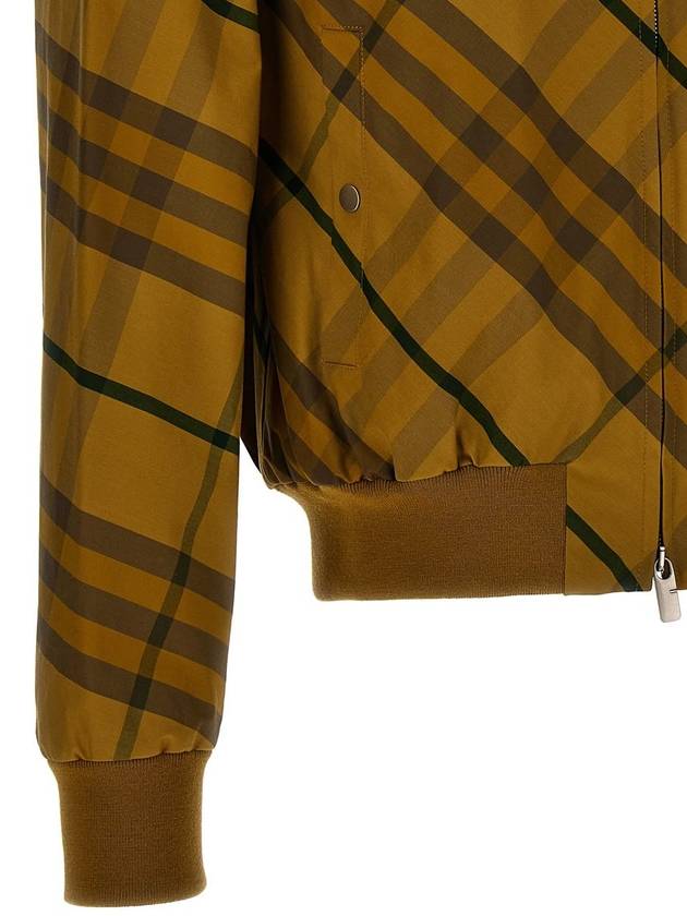 Check Bomber Jacket Yellow - BURBERRY - BALAAN 5