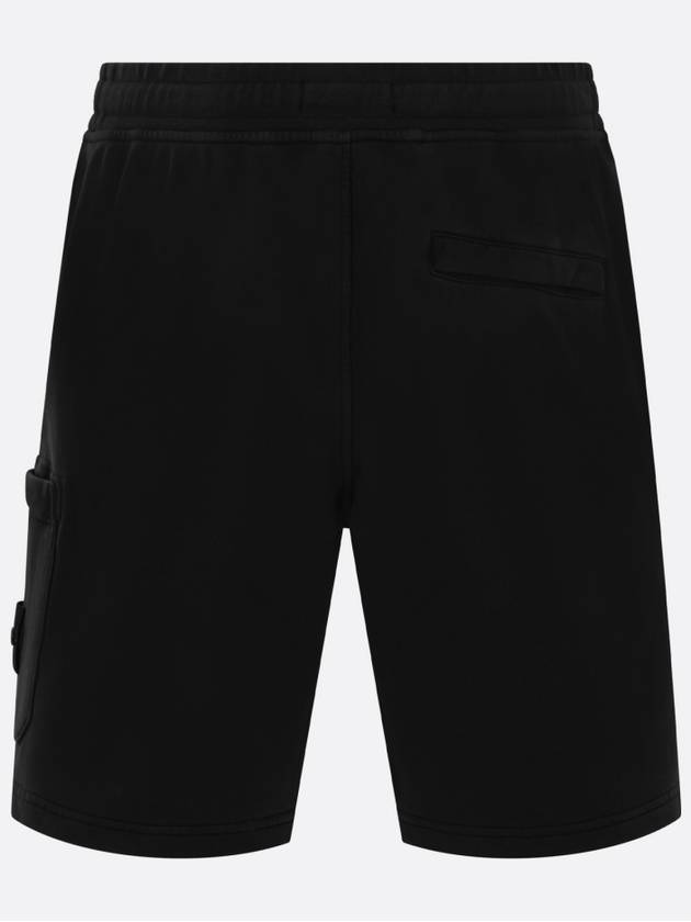 Wappen Patch Cargo Bermuda Shorts Black - STONE ISLAND - BALAAN 3