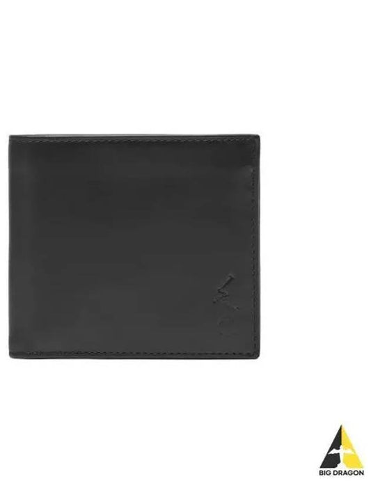 Smooth Leather Wallet Black - POLO RALPH LAUREN - BALAAN 1